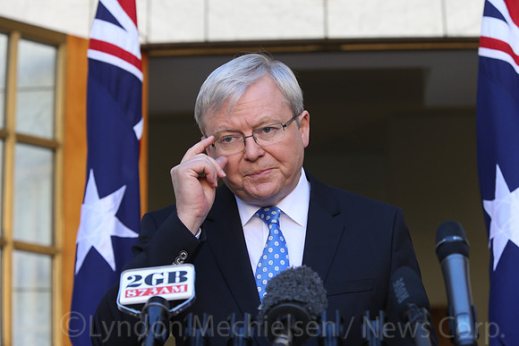 Rudd Canberra Presser
