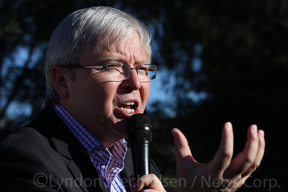 Rudd Brisbane School Protest