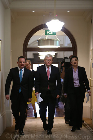 Rudd Melbourne Presser